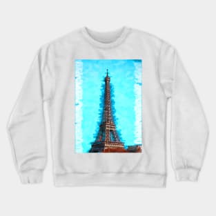 Eiffel Tower Paris Clear Blue Sky. For Eiffel Tower & Paris Lovers. Crewneck Sweatshirt